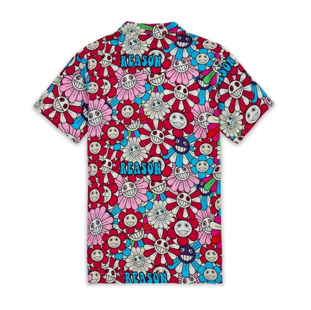 Reason Brand Sunflower All Over Print Button Down Shirt NWT Size XL BZ-3196 - Picture 3 of 5